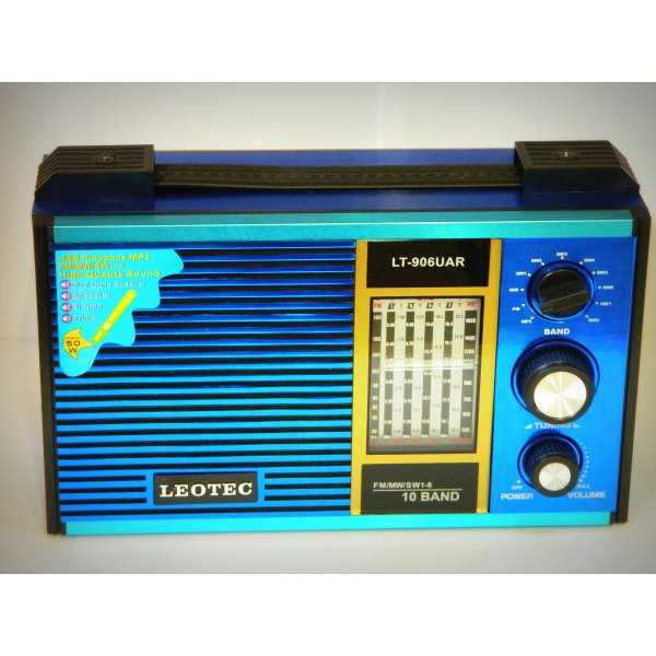 Radio MP3 portabil Leotec LT-906UAR World Receveir
